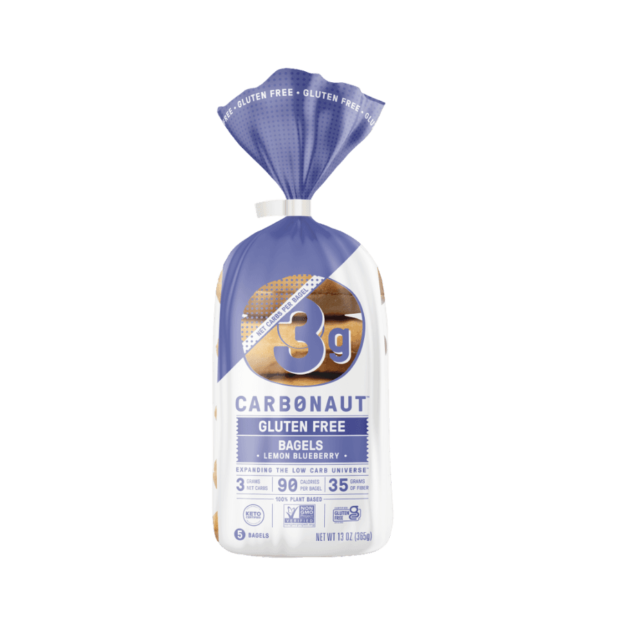 Carbonaut Gluten Free Bagels Lemon Blueberry USA