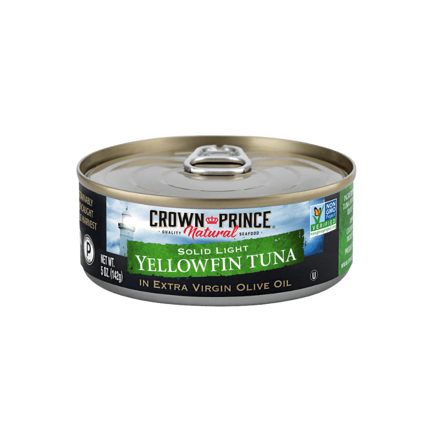 Light Yellowfin Tuna in Extra Virgin Olive Oil Crown Prince Natural