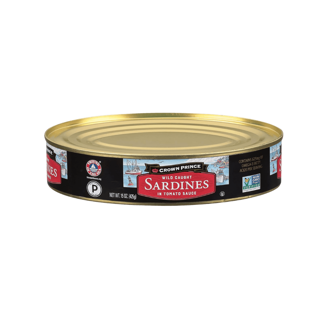 Wild Caught Sardines in Tomato Sauce Can Crown Prince