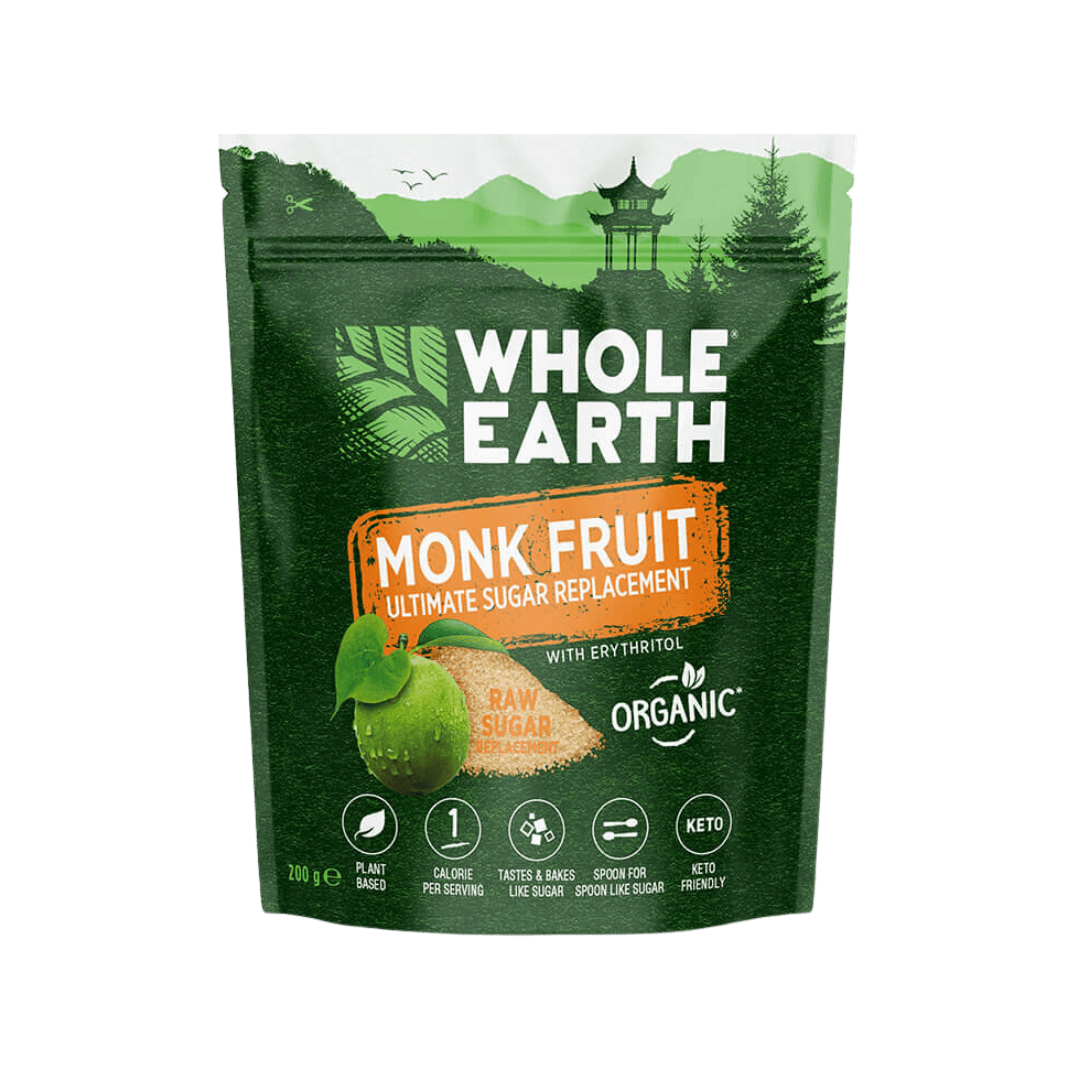 Whole Earth Monk Fruit Raw Sugar Replacement Granules